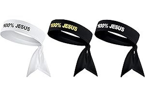 100% Jesus Sports Headband, Help Win in the End and Look Fabulous!