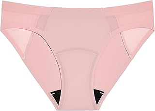 KNIX Pantalón corto de malla antifugas ligero y a prueba de fugas - Ropa interior de época para mujer- Negro