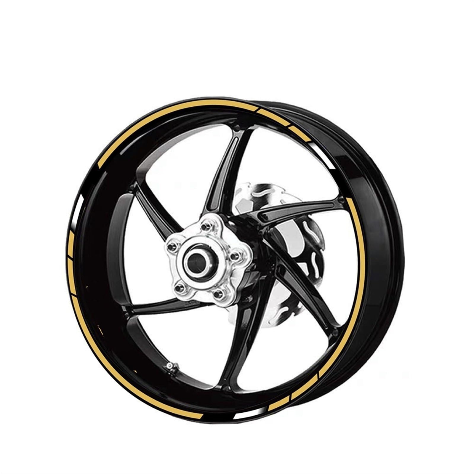 Rim Upgrade Motorcycle Wheel Stickers Reflective Rim Strips Decals 17" for HRC for CBR1000RR for CBR600RR for CBR500R(Color5)