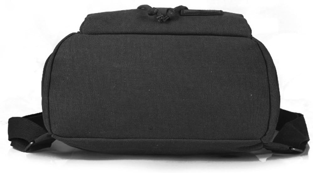 WITERY Backpack Purse for Women- Casual Daypack Small Canvas Backpack with Flap Drawstring, Ladies Multi-Pocket College Bookbag Shoulder Bag Travel Bag for Work Daily Trip - Image 8