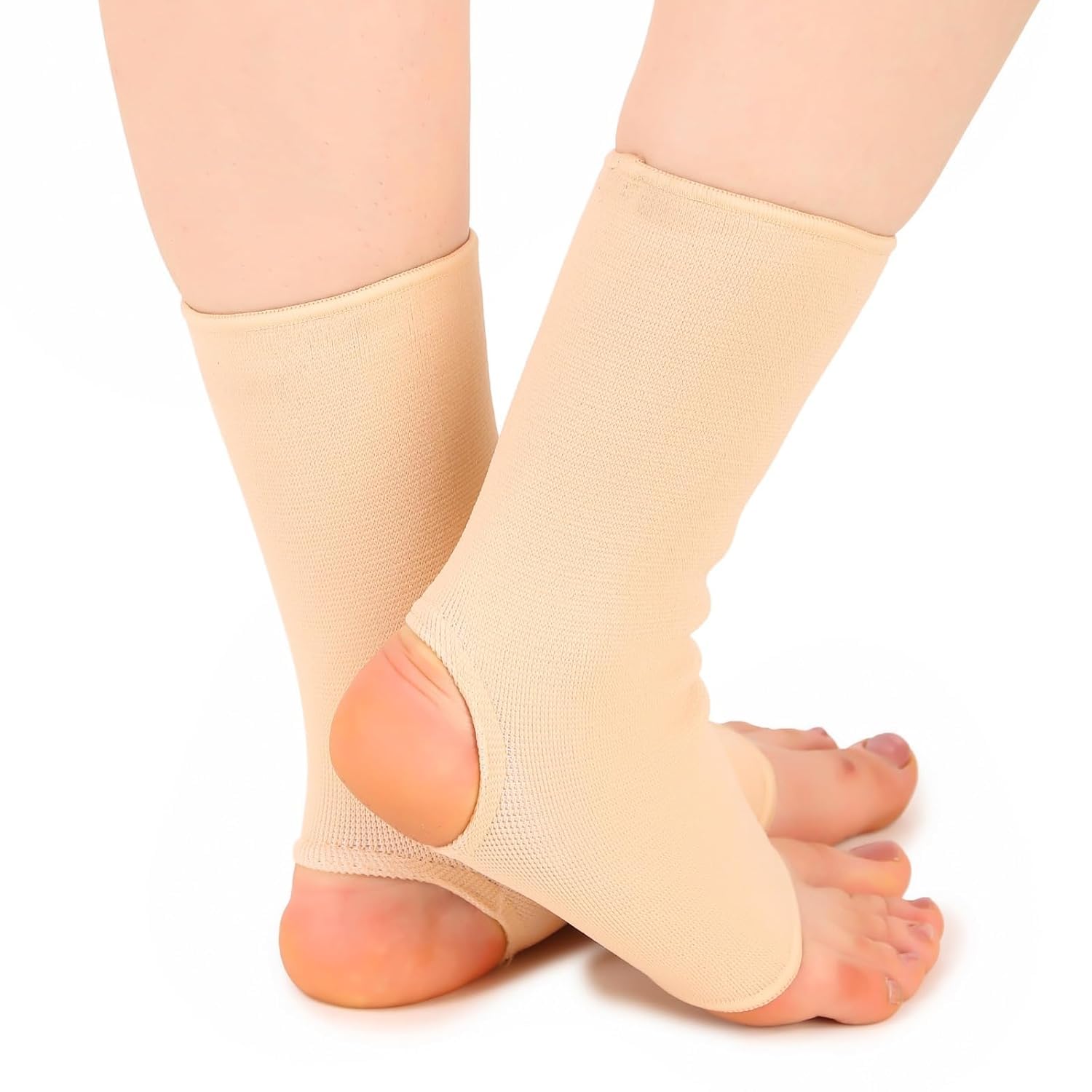 Elastic Ankle Support Compression Brace for Men & Women | Ankle Support Brace Wrap Pad for Pain Relief, Sports, Gym, Running, Cycling & Injury Recovery (Pack of 2) (Large) 2