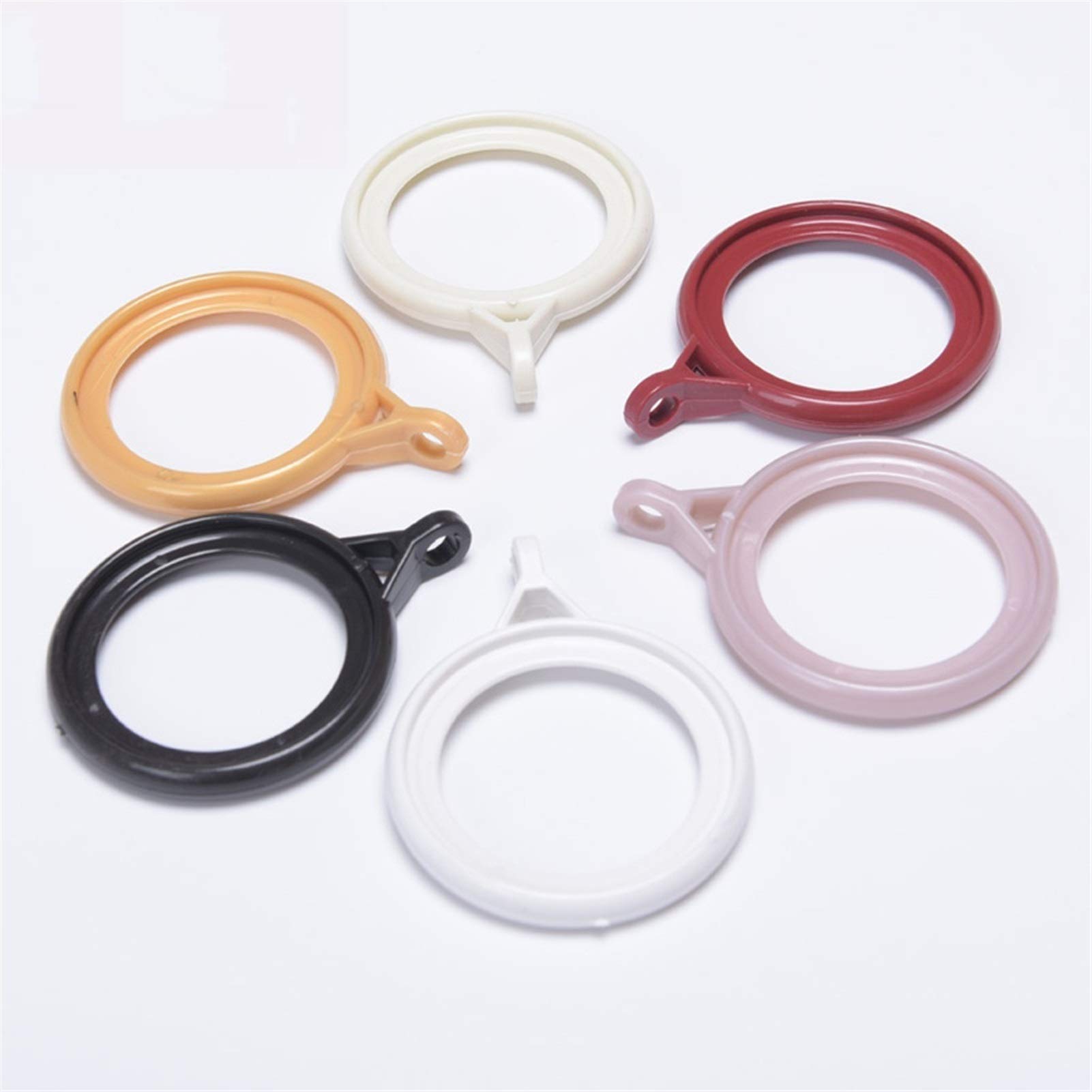 Anelli per Tende Plastica Silent Tenda Anello Doccia Sala Doccia Perforata Anello for Tende Accessori for Chiusura a Tenda A Gancio Anelli Clip Finestra(B)