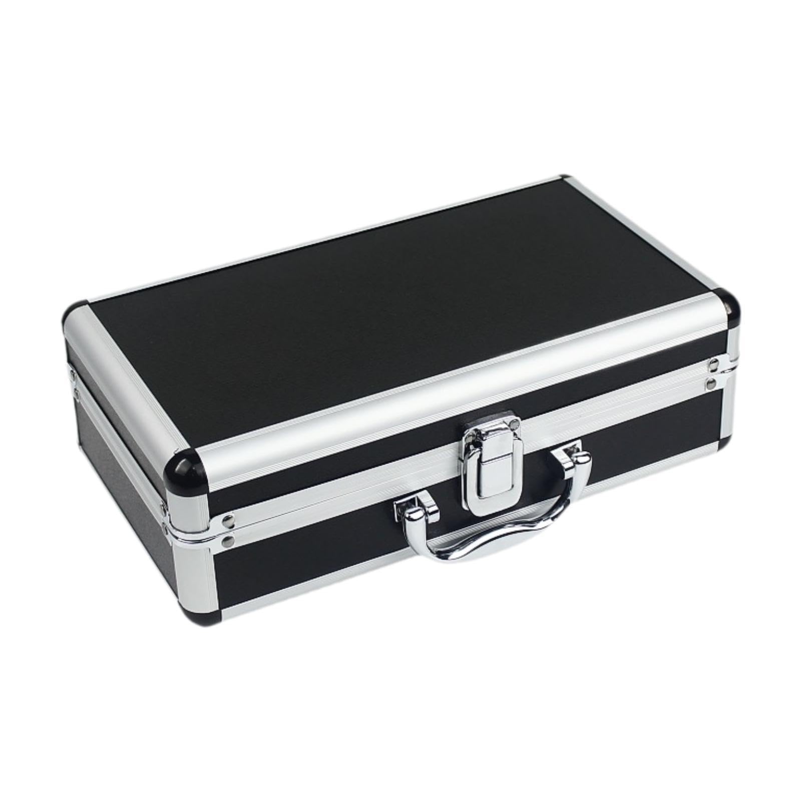 Aluminum Alloy Tool Box Professional Versatile Dustproof Hard Case Tool Case 30cmx17cmx9.5cm-image-19