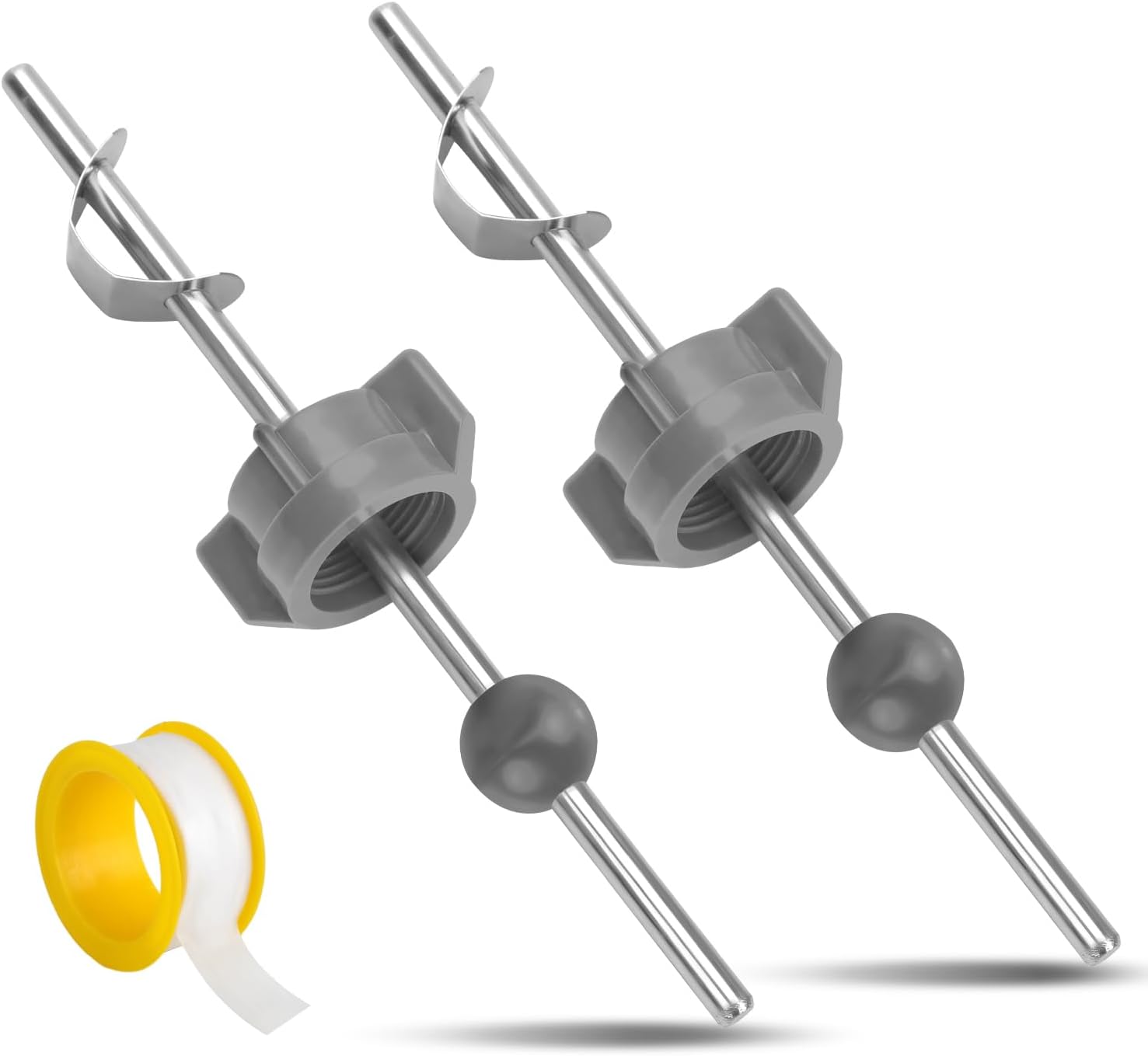 2pcs Pivot Rod Replacements, Lavatory Pop Up Center with Teflon Tape Sink Drain Parts Replacement for PS2673 Compatible with Price Pfister Pop Up Stopper and Other Popular Brands