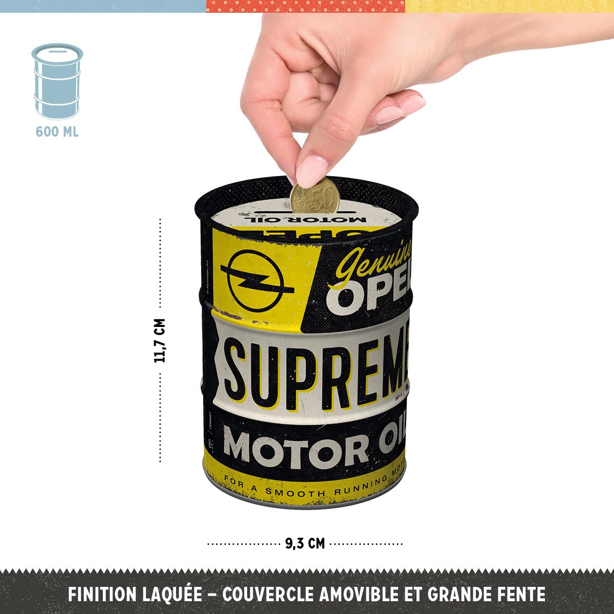 Grande Tirelire Nostalgic-Art Tirelire Rétro, Honda MC – Motor Oil – Idée De Cadeau Pour Motards, Boîte à Billets En Métal, Tire-Lire En Fer-Blanc, 600 ML Tirelire Officielle Licence Fiat Grande Tirelire Nostalgic-Art Tirelire Rétro, Honda MC – Motor Oil – Idée De Cadeau Pour Motards, Boîte à Billets En Métal, Tire-Lire En Fer-Blanc, 600 ML Tirelire Officielle Licence Fiat