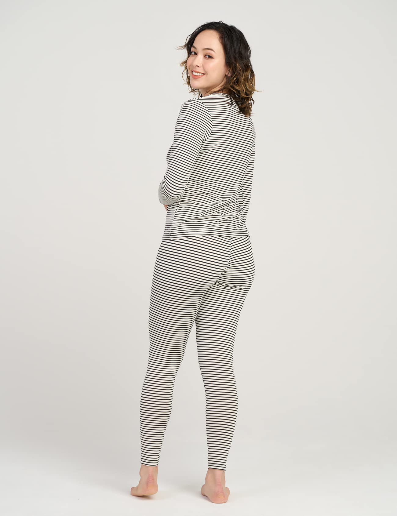 LAPASA Completo Termico Donna Fodera in Micropile Calore Base L17 - Abbigliamento Intimo Invernale Maglietta Pantaloni Calzamaglia Tuta Sci Trekking