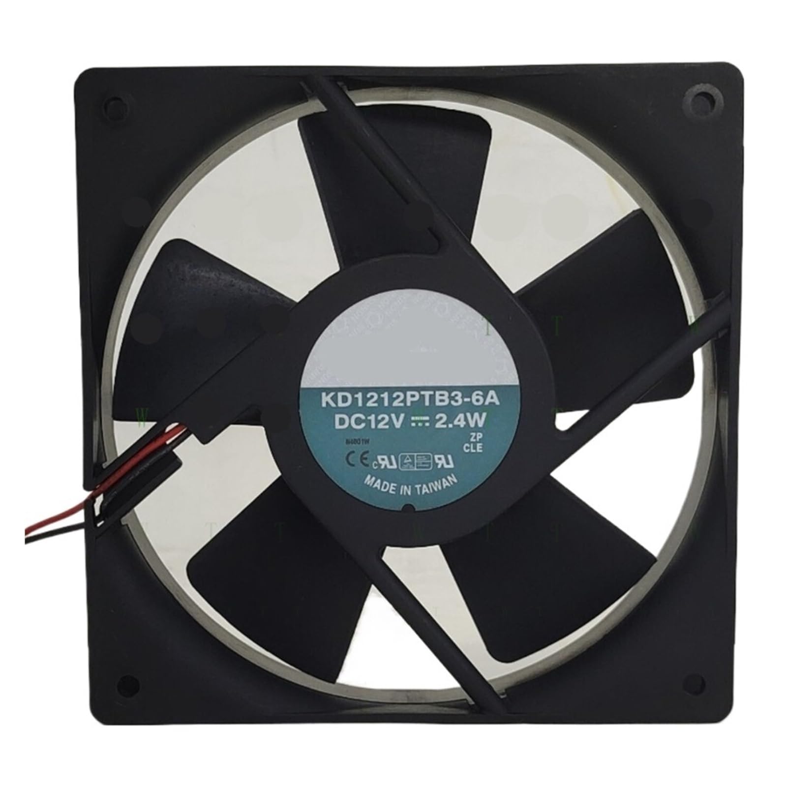 PEQYUACTE KD1212PTB3-6A 12025 12V 2.4W Two Wire Cooling Fan
