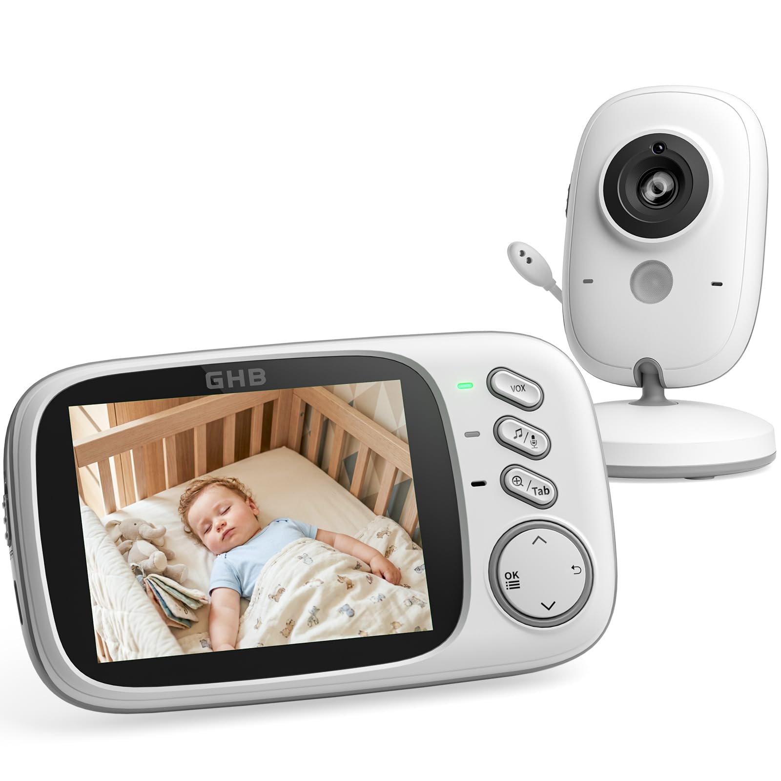 GHB Baby Monitor Video e Audio 3,2''