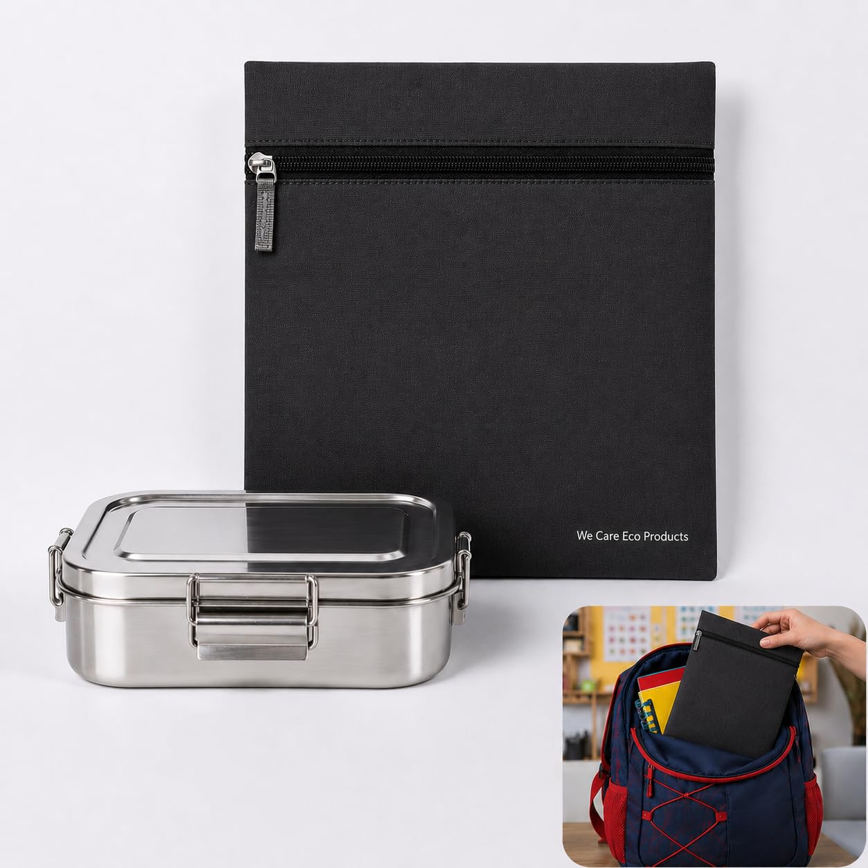 Thermal Insulated Lunch Bag 2L (3 Kg Capacity) | Tiffin Bag with Aluminium Foil Inner Lining | Keeps Food Hot & Cold | Lunch Pouch for Kids, Men, Women, Office & School | Insulated Lunch Pouch-image-34
