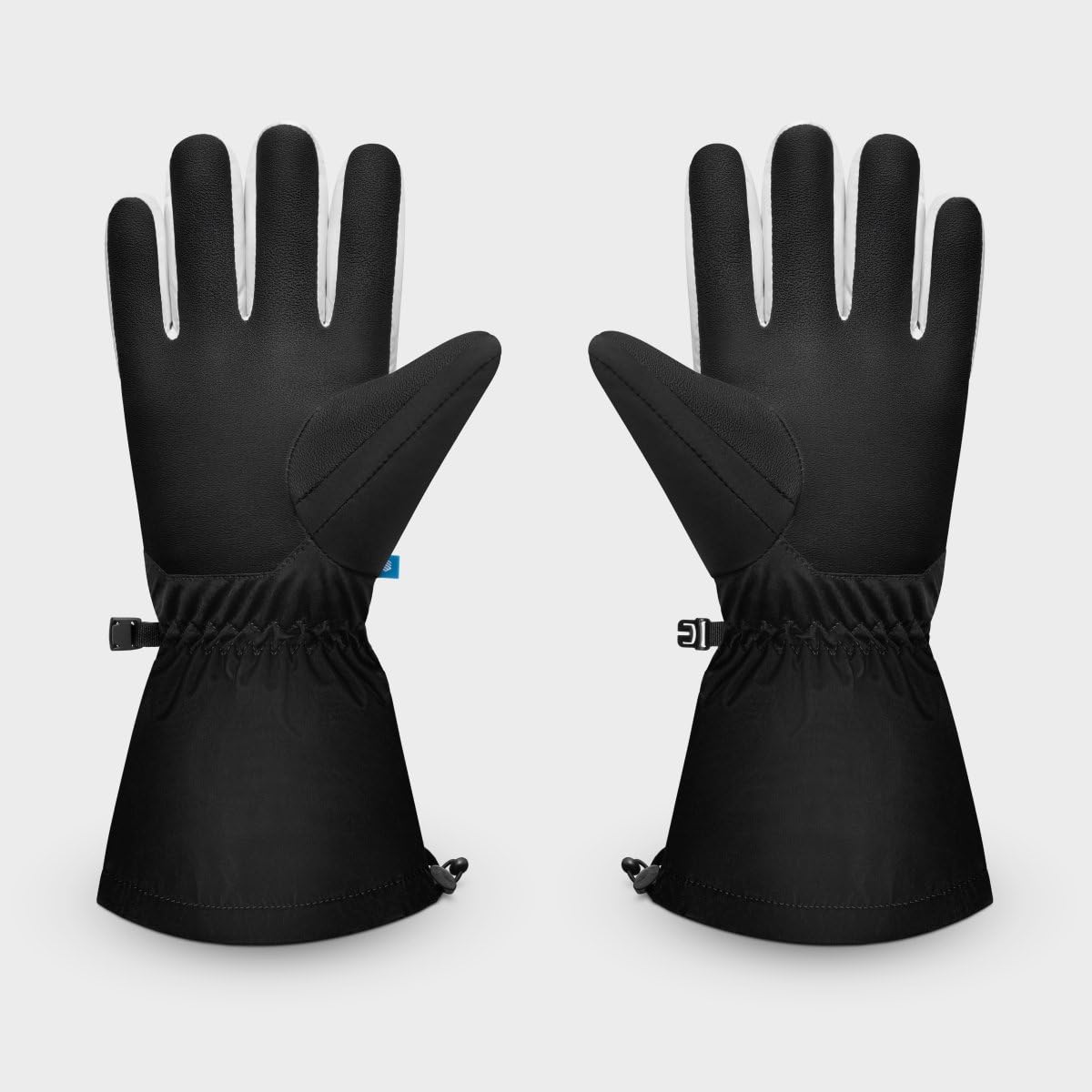 SIROKO Guantes térmicos para esquí esquí y Nieve Misty Black Negro