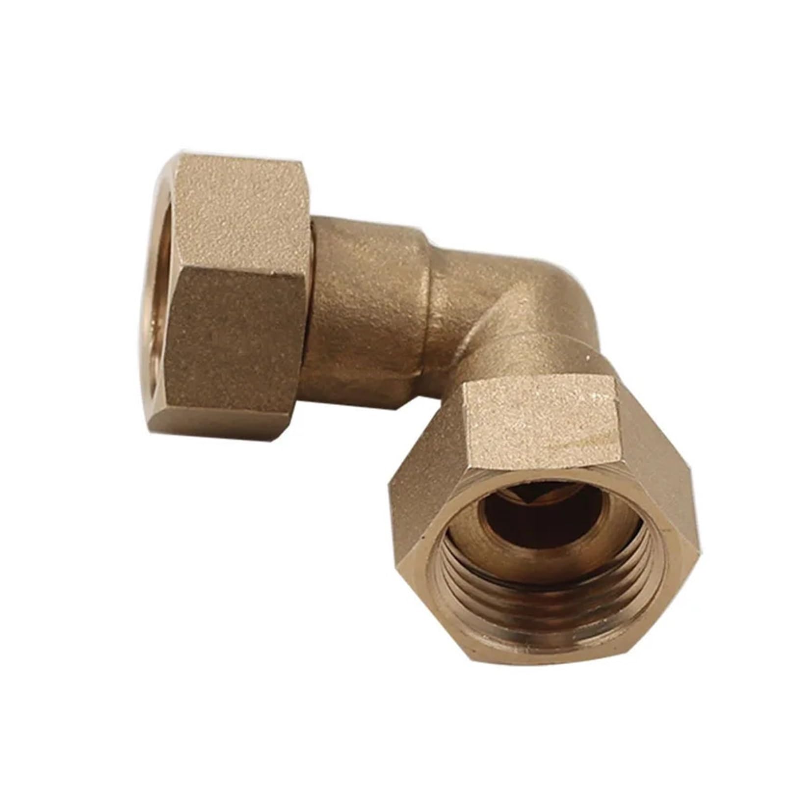 1PC Plumbing Hardware Fittings Female 1/2' Nut Union DN15 Inner Wire Joint 90° Elbow Copper Pipe Fittings