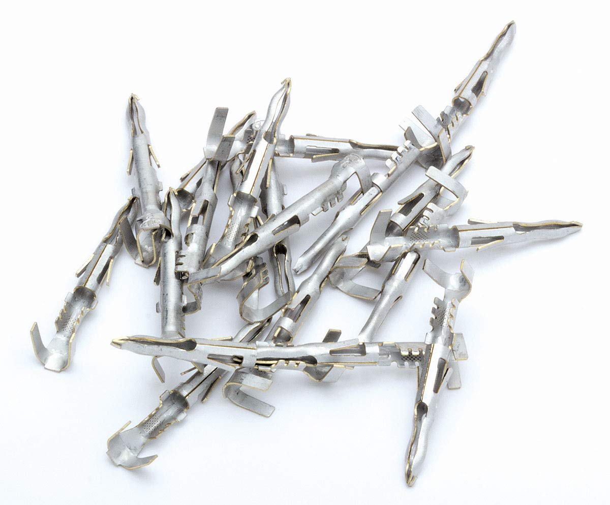 Eastwood 20 Pieces Crimp-Right Male Terminals Pins for 18-20 Gauge Wire Spade Connectors Waterproof Heat Shrink