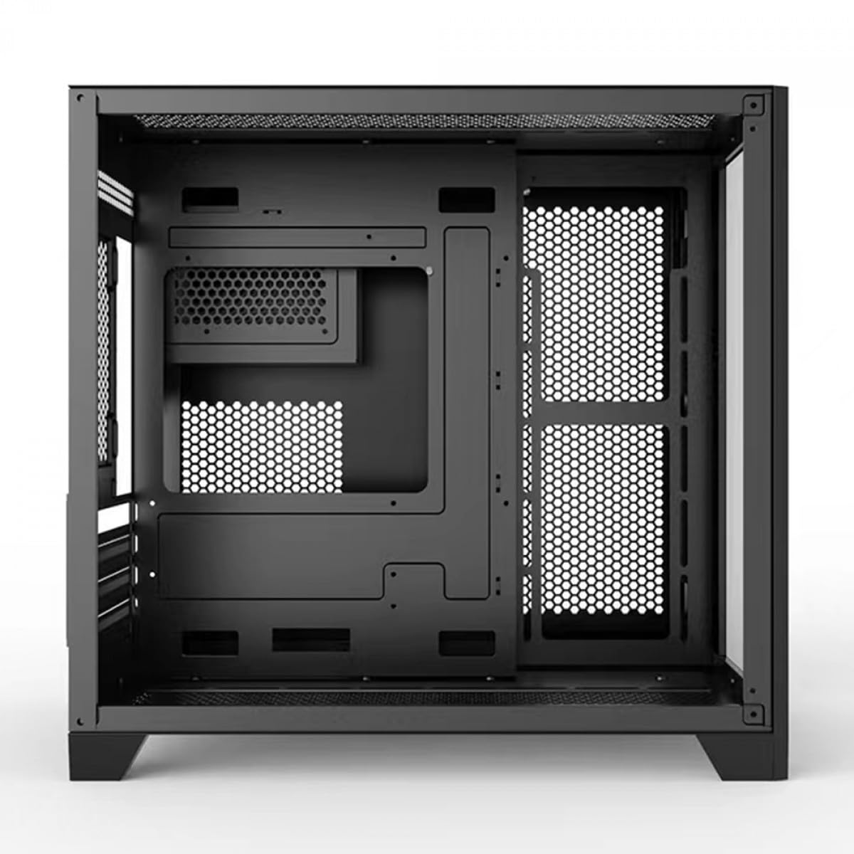Gabinete Gamer Liketec Cube Kirra Dark RGB Vidro Temperado