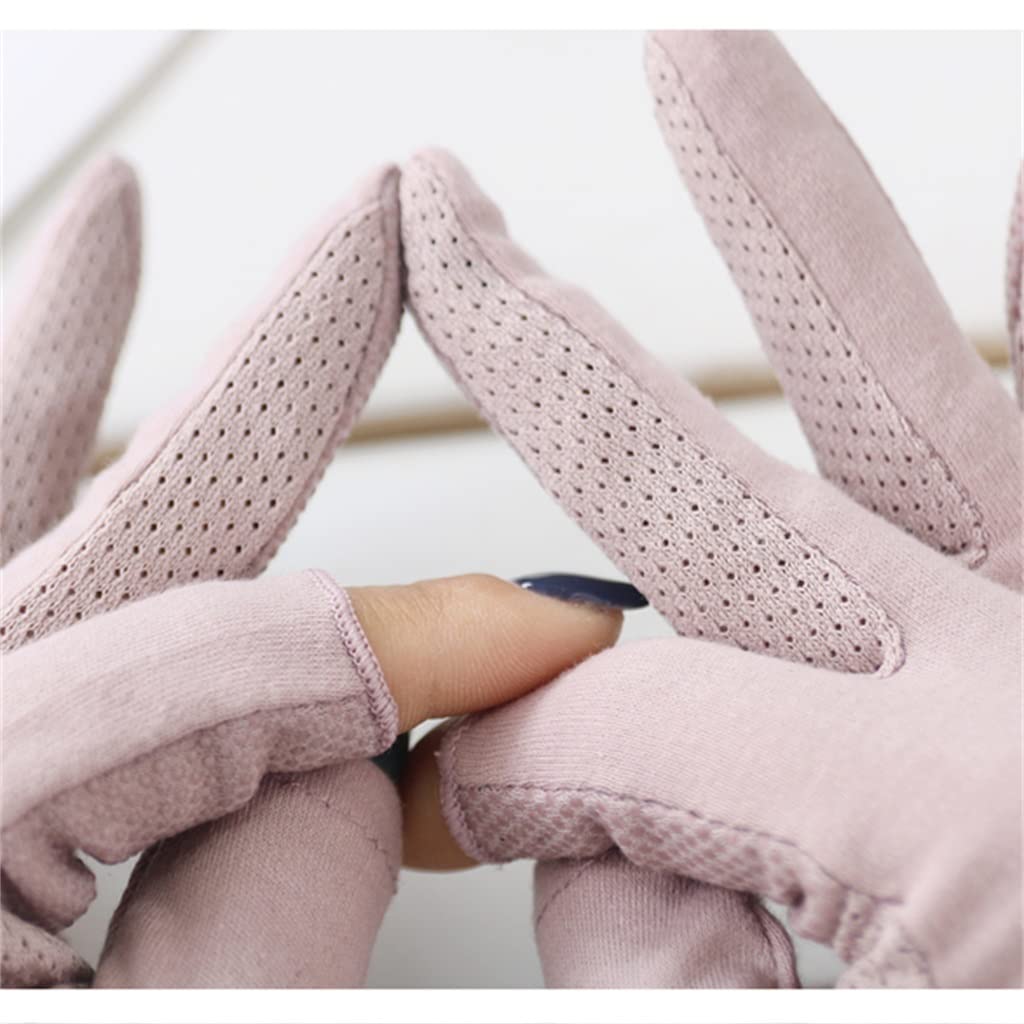 Women's Thin Driving and Riding Cotton Touch Screen Spring and Autumn Two-finger Gloves