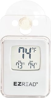 Headwind 3" Digital Suction Cup Thermometer with Min/Max Memory — Compact Indoor Window/Glass‑Mount Temperature Monitor, 6‑Pack — by EZREAD (Model 840‑1517)