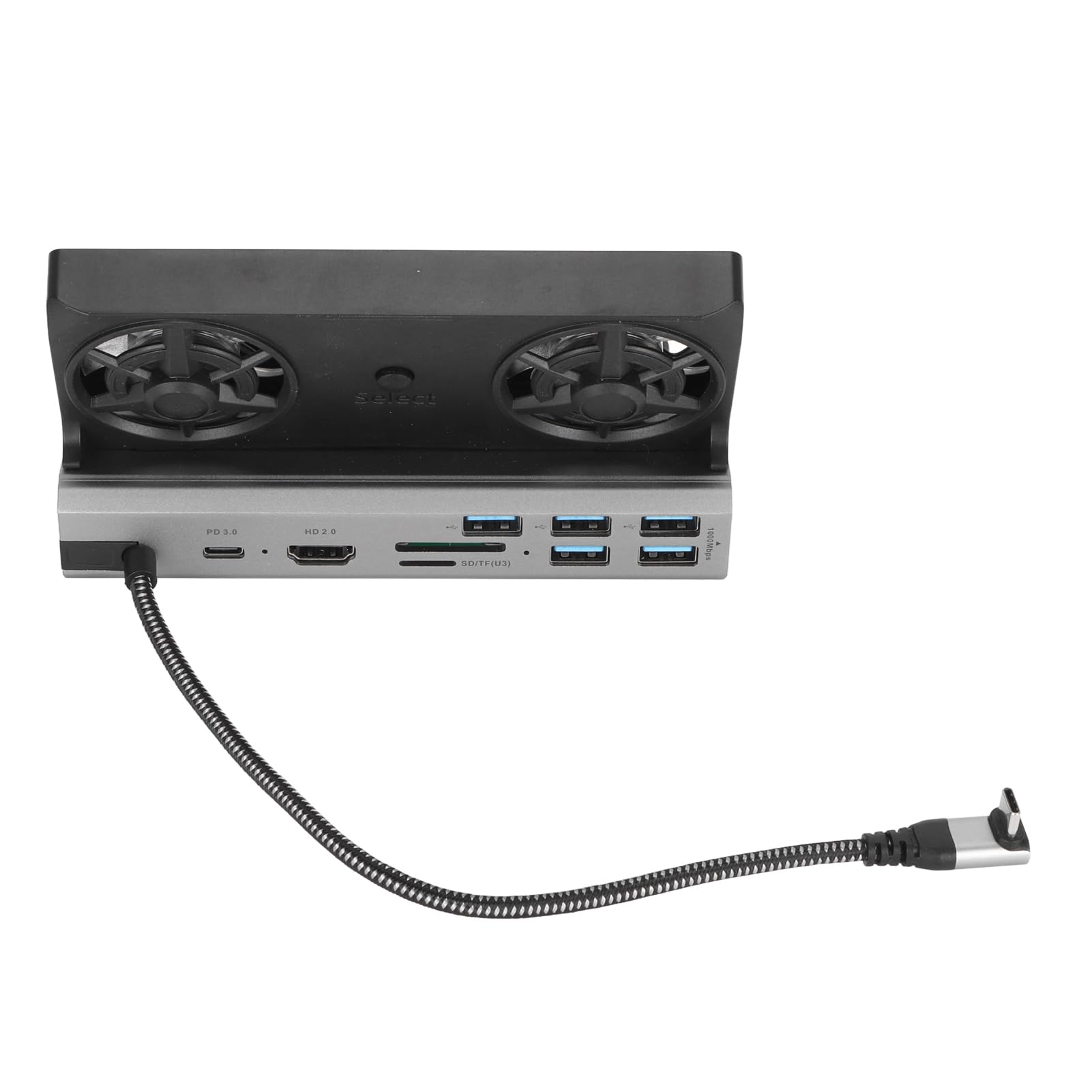 10 en 1 estación de Acoplamiento de Consola de Juegos con 4k 60Hz, 100W PD, USB3.0/2.0, Gigabit RJ45 para Steam Deck, Rog Ally More