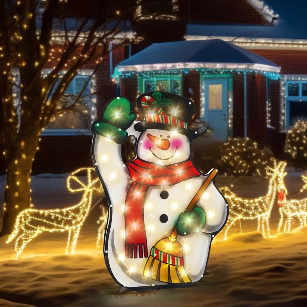 Snowman window christmas lights Clearance
