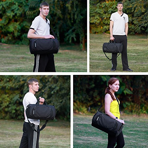 Gym Sports Small Duffel Bag for Men and Women with Shoes Compartment - Mouteenoo - Image 3