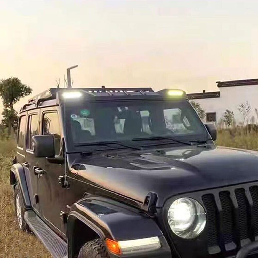 Staffe montaggio Barra LED Quadratec J3 su cofano per Jeep Wrangler TJ
