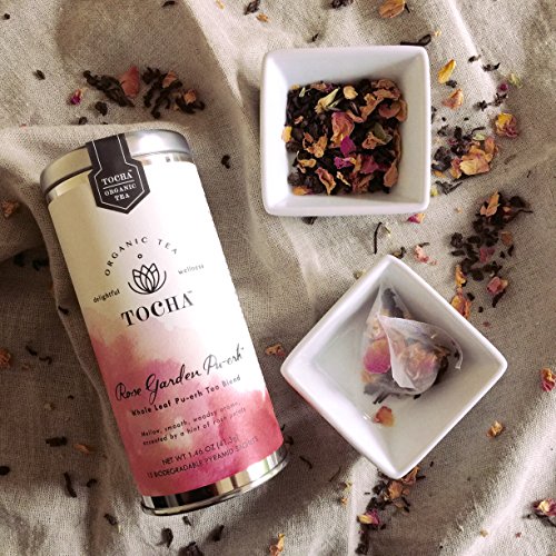 Té Pu-erh orgánico con pétalos de rosa miniatura 5