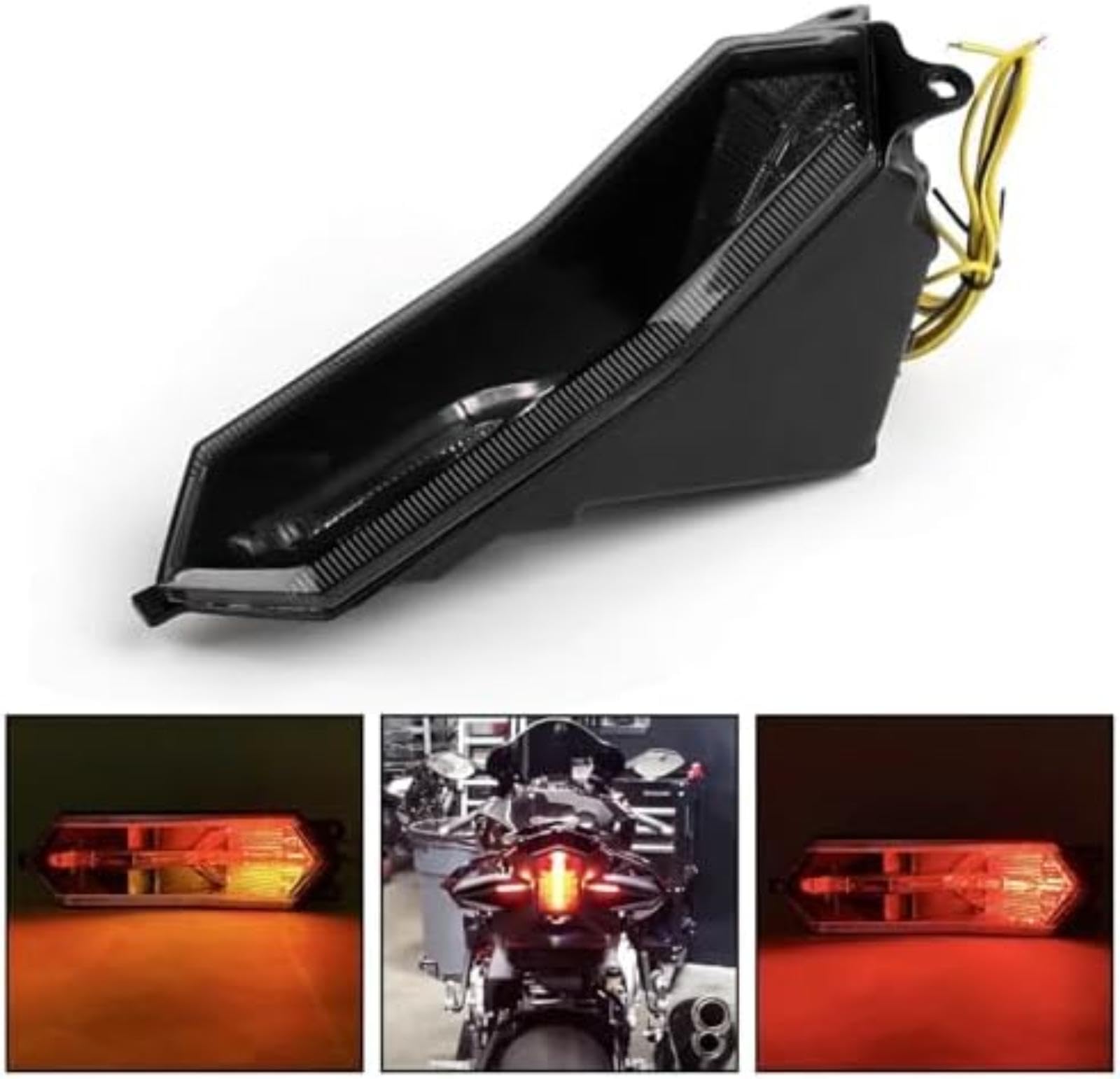 Fanali posteriori con indicatori di direzione integrati, per moto YZF R6, R1, R1S e R7 Luce di indicatore di direzione per bicicletta Luce di indicatore di direzione per bicicletta