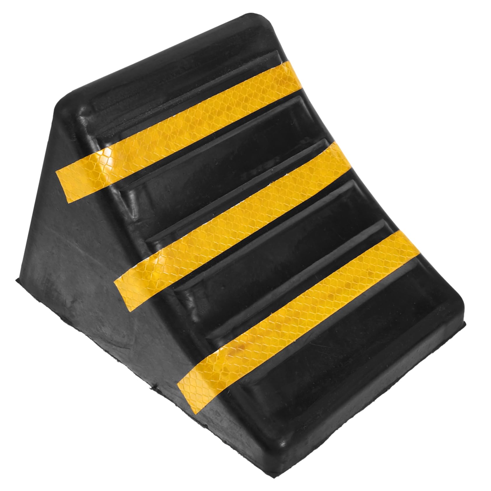 ABOOFAN Tragbarer Gummi Radkeil 170x150x110mm mit Eisenring Fahrzeugunterlegkeil für Auto Motorrad LKW Rutschfester Reifenstopper Sicherheitskeil