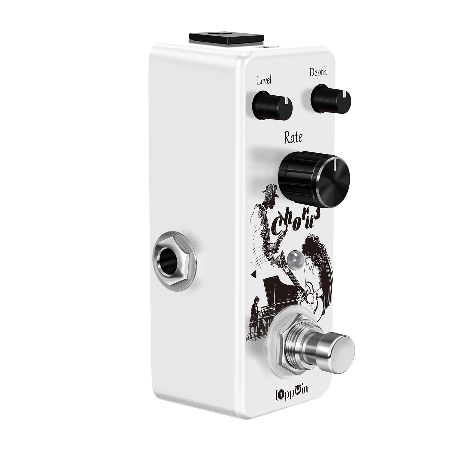 Analog Chorus Pedal - Warmes, Klares Chorus-Klang für Rock, Blues & Post-Rock | Metallgehäuse | True Bypass | Mini-Format Gitarreneffekt