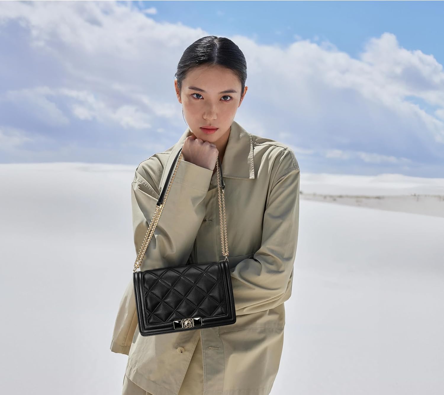 Shoulder Bag for Women leather bag Purses and Handbags with Zipper Crossbody Bag black shoulder bag