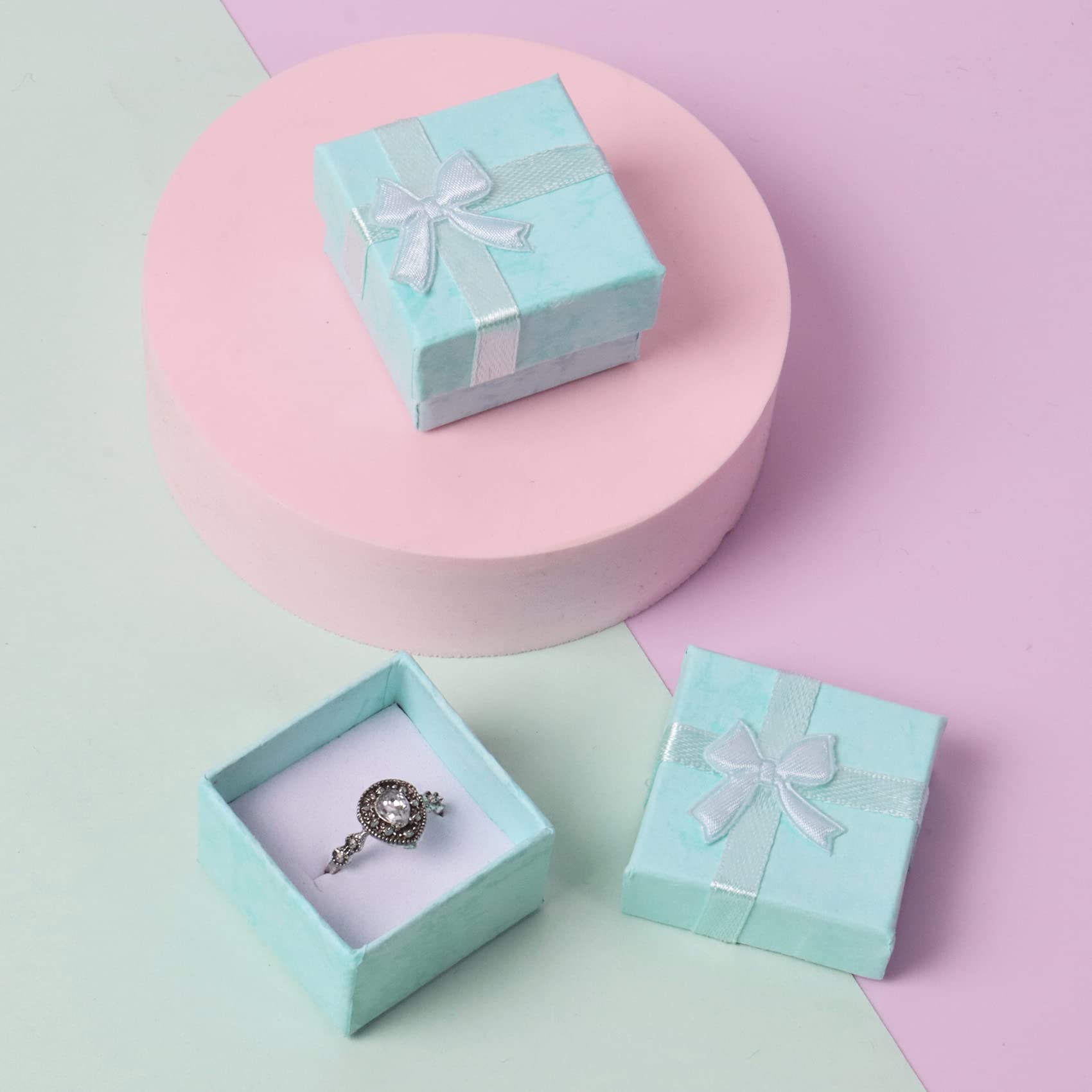 18 pezzi Piccola confezione regalo, gioielli scatola regalo con