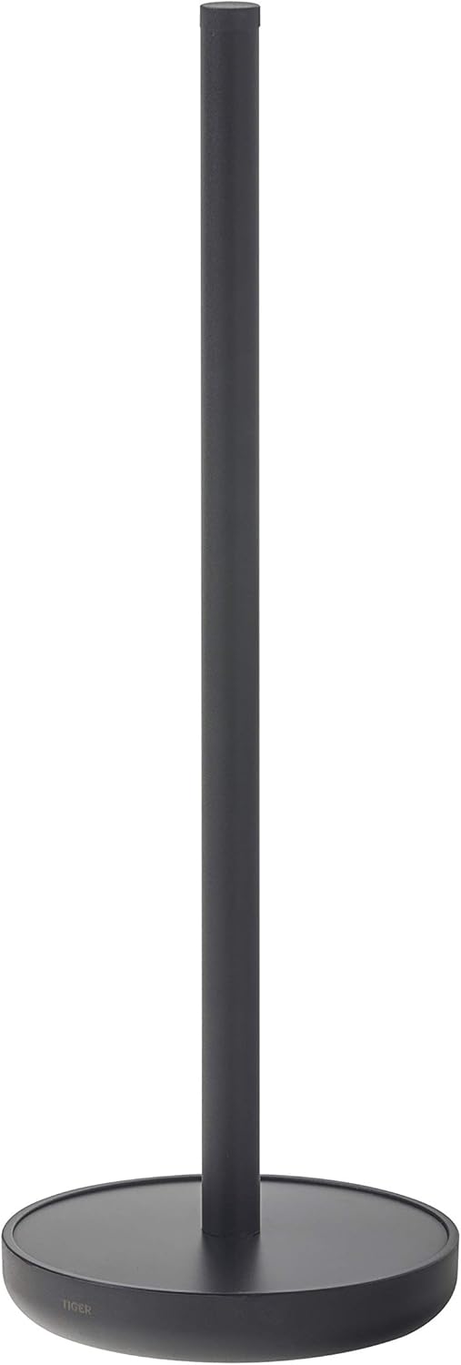 Tiger Urban Spare Toilet Roll Holder, Stainless Steel, Black, 12.5 x 36 x 12.5 cm