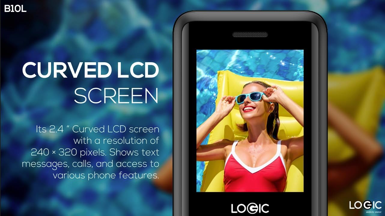 Logic B10L phone screen showing a vibrant image
