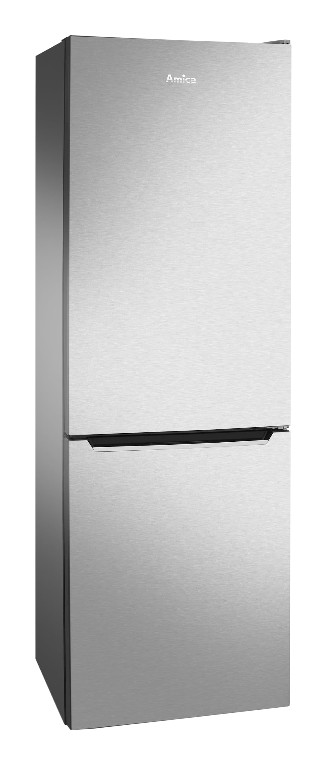 Amica Kühl Gefrierkombination freistehend 159 cm Höhe 227 l Nutzinhalt FrostControl VitControlPlus Schublade Superkühlen und Supergefrieren - Edelstahloptik