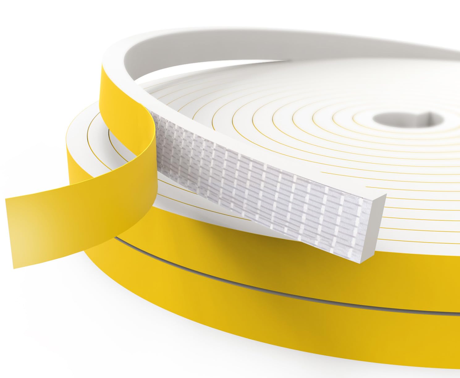 Dichtungsband Türdichtung Selbstklebend, Fensterdichtung Siegel Streifen 20mm(B) x 10mm(D) Lärm Schalldämmung Wasserdicht Gummidichtung Abdichtungsband für Türen Fenster Gesamtlänge 4M Lang Weiß