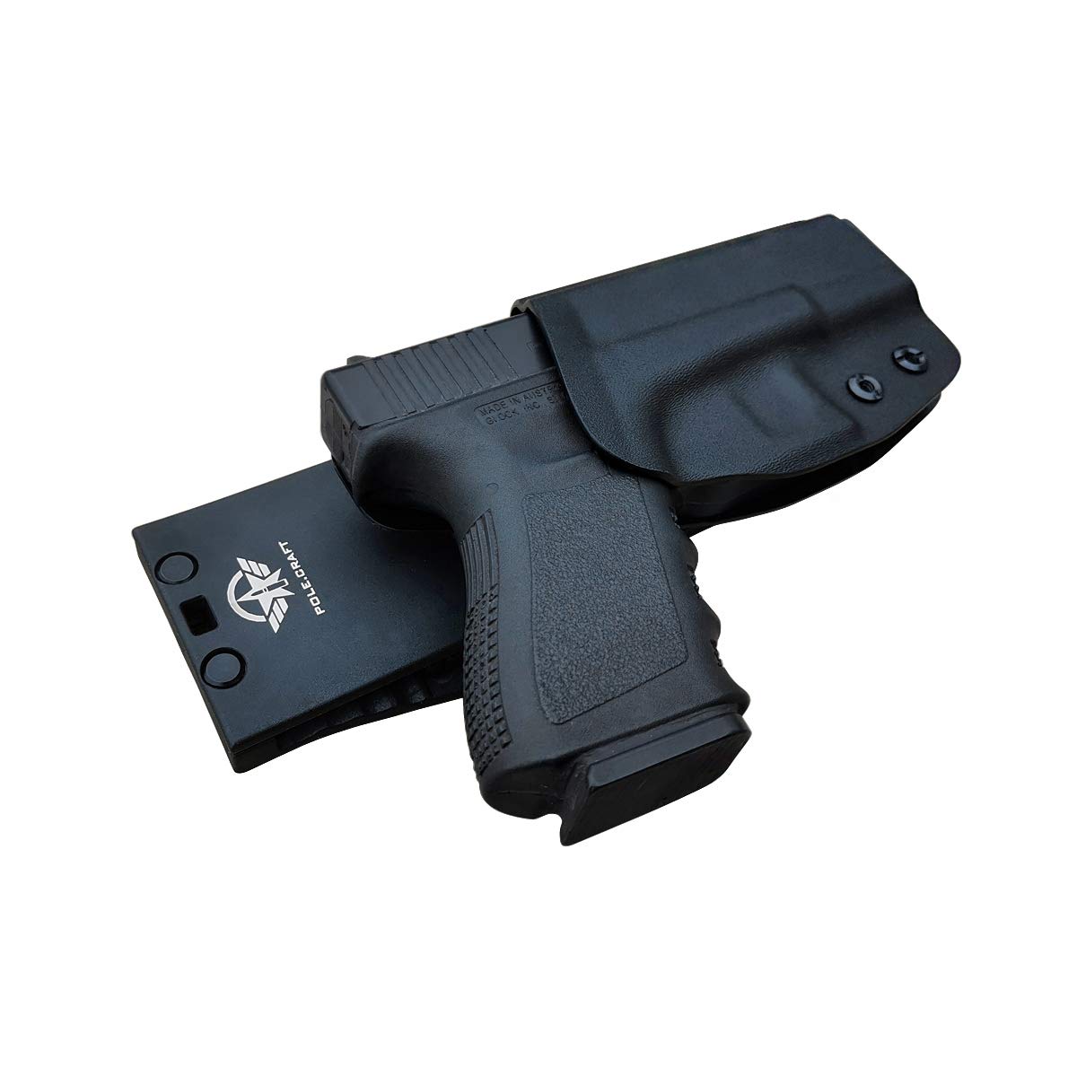 PoLe.Craft OWB KYDEX Holster Fits: Glock 19 19x Glock 23 25 32 Glock 17 22 31 Glock 26 27 33 (Gen 1-5) CZ P10 Gun Holster Belt Outside Carry Funda Pistola Case Pouch Holster Guns Accessories