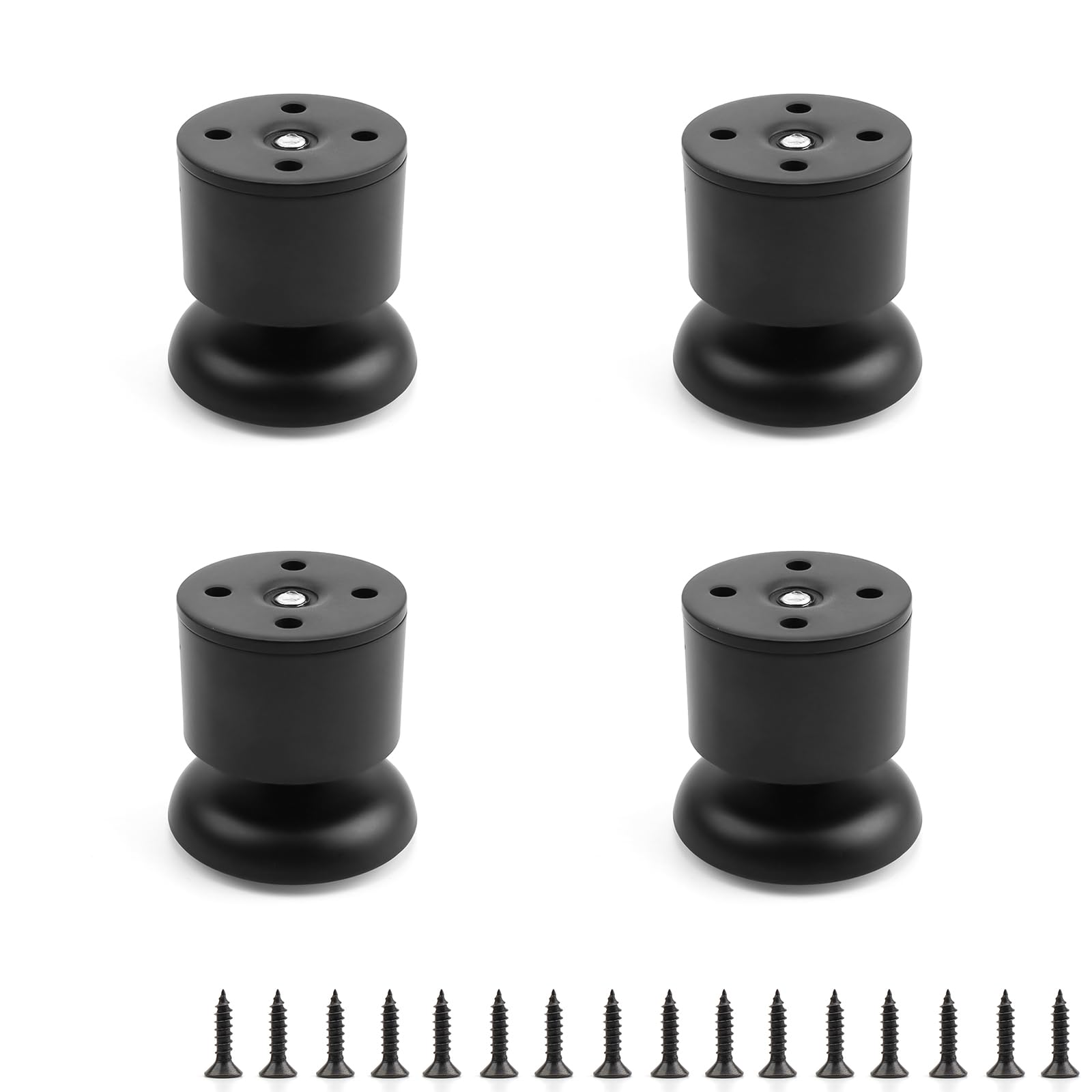 XUJIAM Adjustable Furniture Legs, 4 Pieces Adjustable Height Adjustable Table Legs, 1-15 mm Metal Table Legs, Thickened Base, Furniture Legs for Tables, Cabinets, Sideboards and Sofas 0XBIT