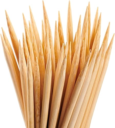 Miniatura 13 de Comfy Package [10 pulgadas - 100 unidades] Brochetas de bambú para Shish Kabob, parrilla, frutas, aperitivos y cócteles