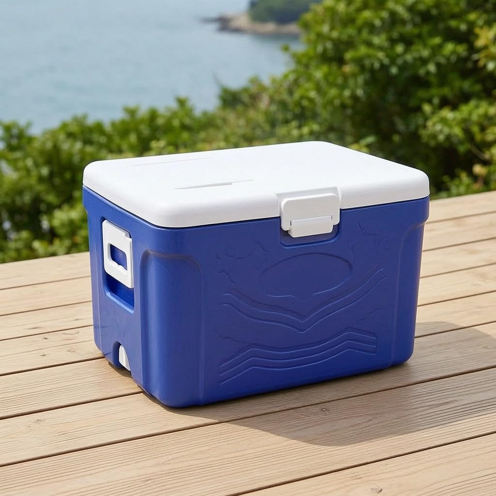 Glacière Portable Chaud Froid PE, Doublure hygiénique, Conteneur réfrigérant, pour Les Repas extérieurs, pour Les Professionnels, Style to 2, 50L