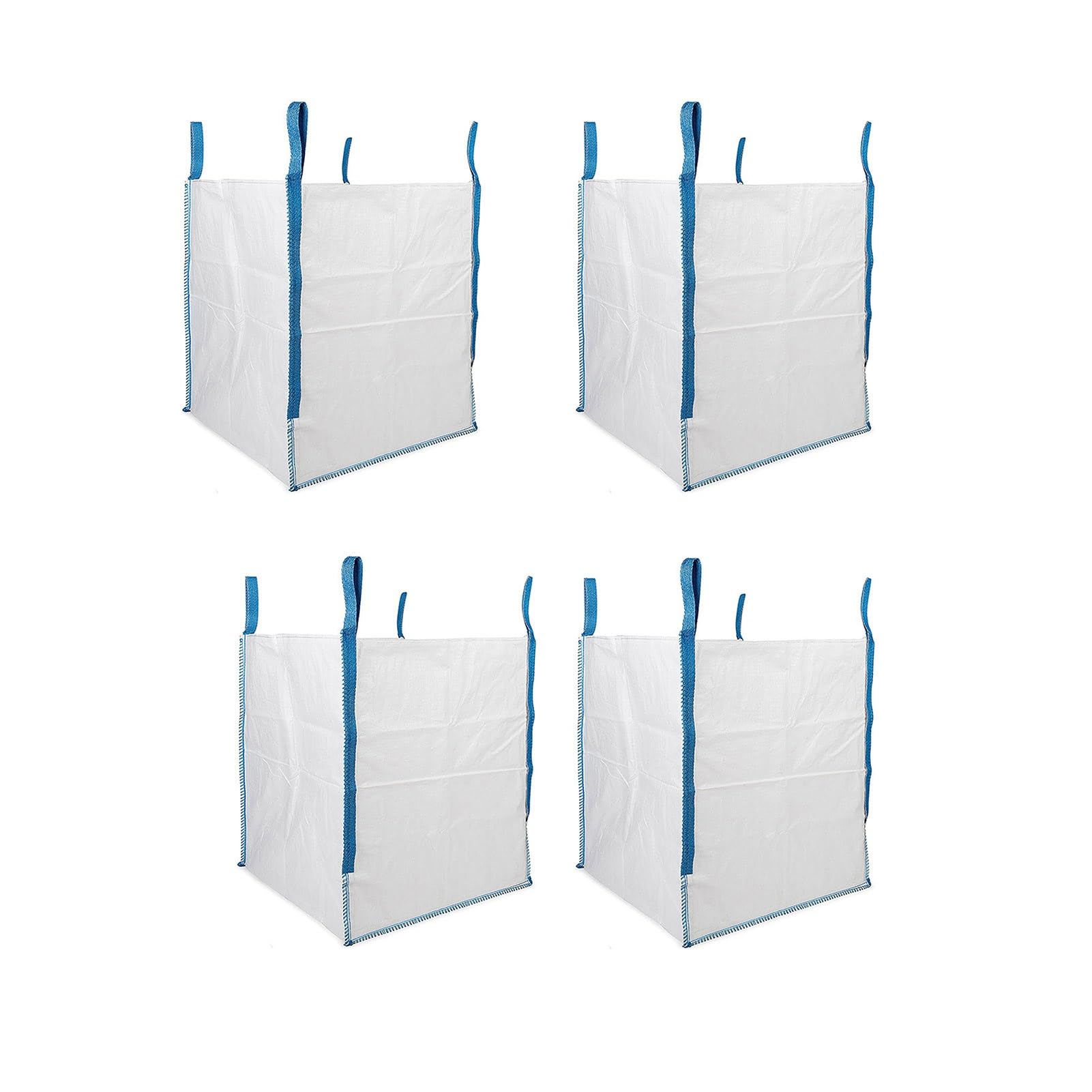 Sacchetti In Tessuto Morbido, Sacchi For Contenitori Resistenti All'usura, Sacchi For Rifiuti In Polipropilene For Forni For Demolizioni E Costruzioni, For Materiali Da Costruzione(4PCS,100*100*100)
