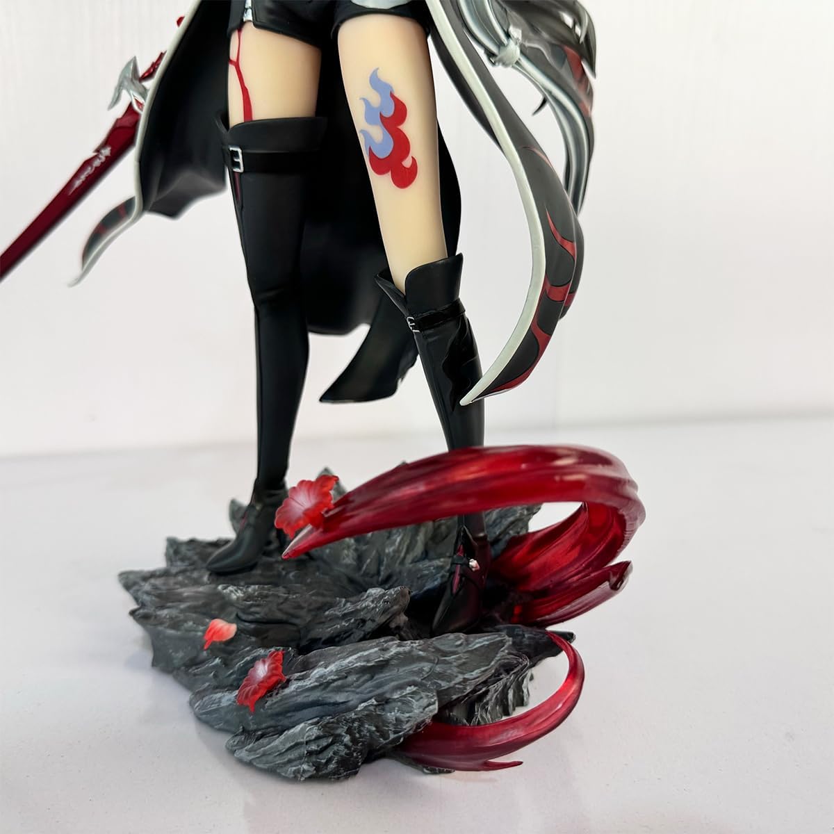 H-I Star Rail Acheron Figure Silver Hair Game Anime 1/6 PVC Figurines Action Play Model 11.8IN Slashed Dream Cries in Red