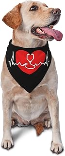 Stethoscope Heartbeat Doctor Nurse Triangle Dog Bandana Scarf Accessories for Pet Bibs