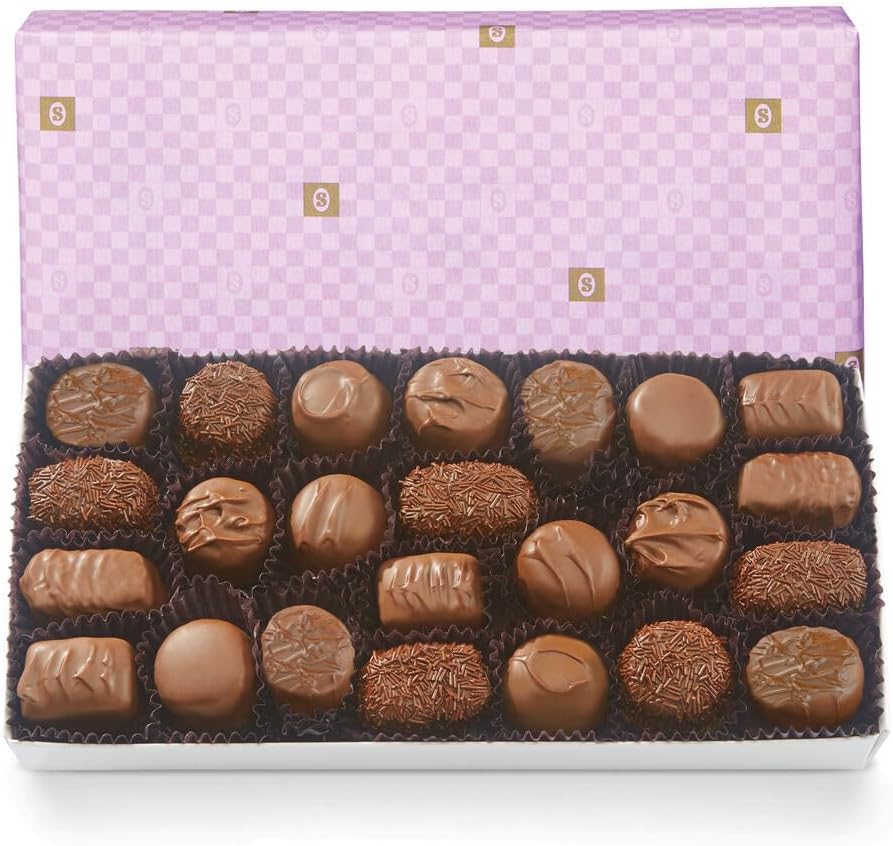 Milk Chocolate Soft Centers (Lavender Checkerboard Wrap)