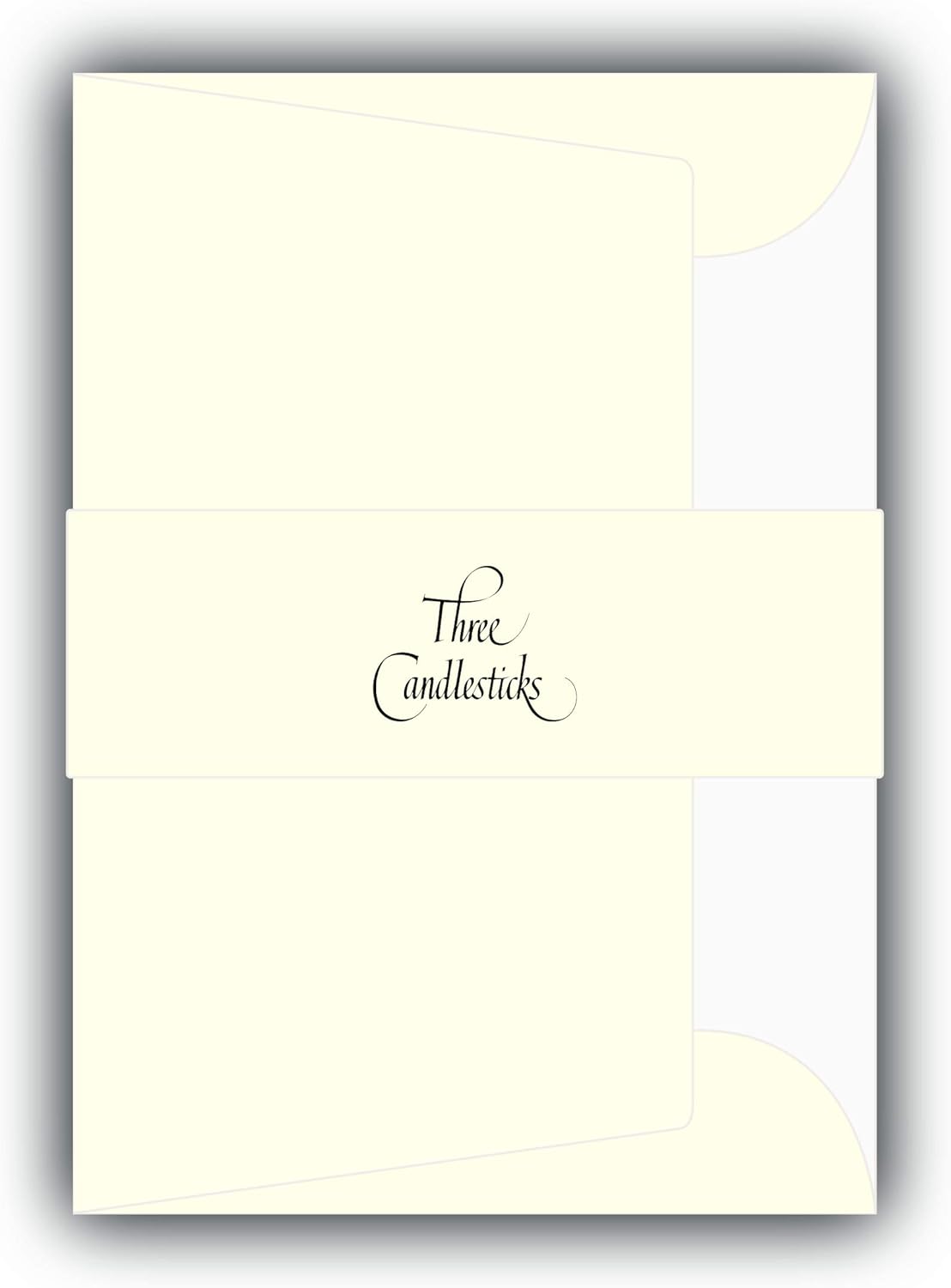 Three Candlesticks 20 Luxury Tissue-lined Envelopes for A5 Writing Pad, Size C6 – White Three Candlesticks 20 Luxury Tissue-lined Envelopes for A5 Writing Pad, Size C6 – White
