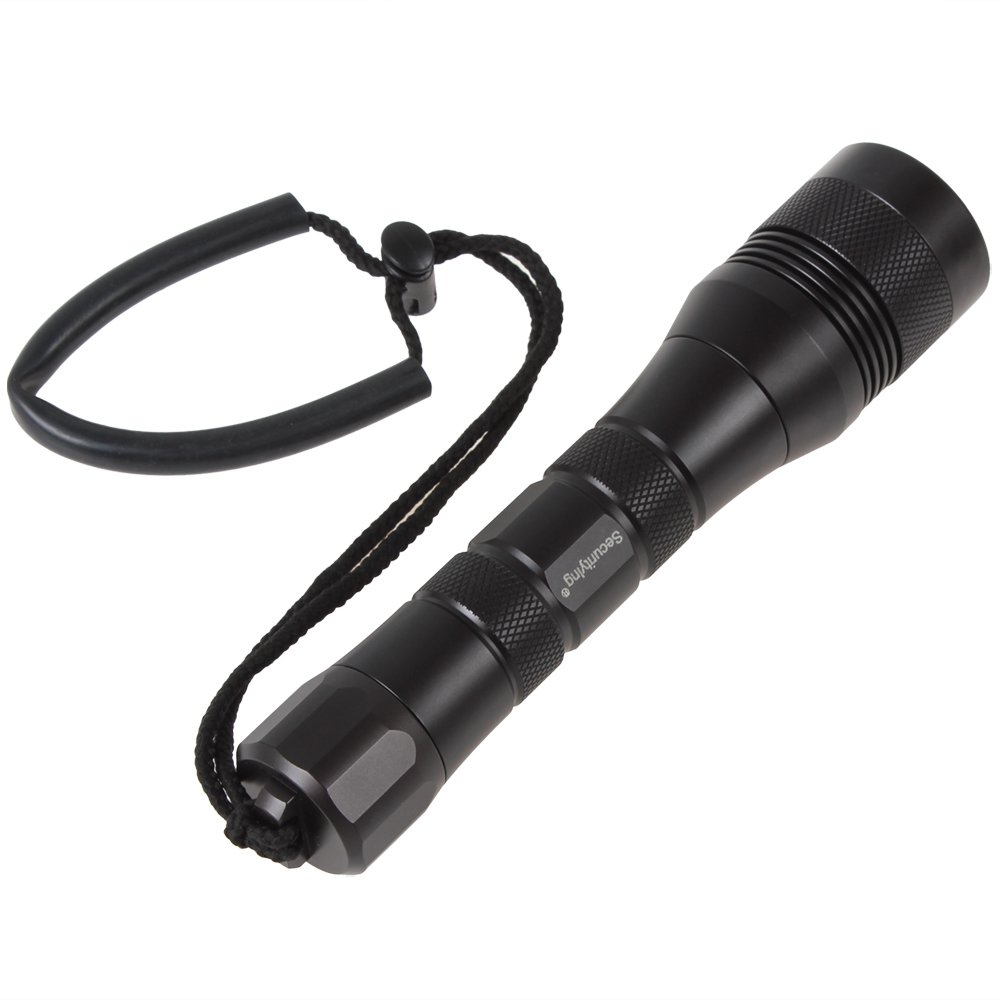 SecurityIng® Unterwasser Tauchen Taschenlampe 1000Lm 150M Wasserdicht LED Professionelle Taschenlampe von 3 x 1,5V LR14 Batterien(Nicht enthalten)