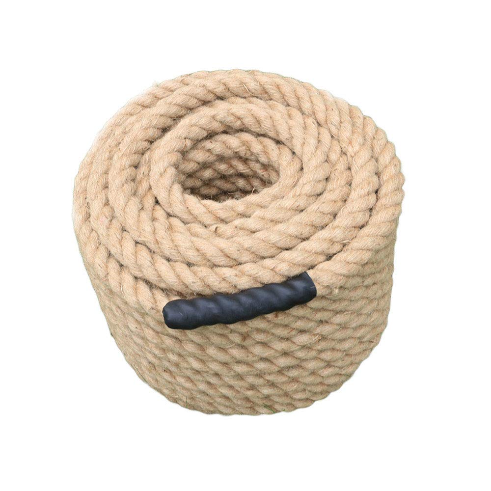 Corde d'escalade en jute naturel 40 mm 15 M pour jardin et survie