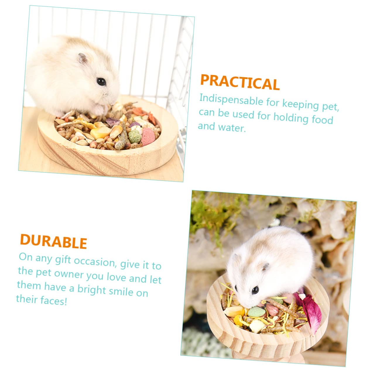 POPETPOP 10stücke Hamster Futtergeschirr Runde Anti- Futterhalter Für Kleintiere Futter Und Wassergefäß Für Hamster Und Andere Haustiere