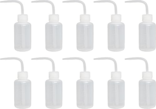 GSC International WB150-10 - Botella de lavado, graduada, polietileno, capacidad de 5.1fl oz, paquete de 10 unidades.