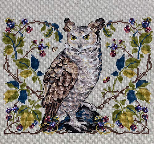 Merejka Counted Cross Stitch kit The Owl Aida 20x16cm