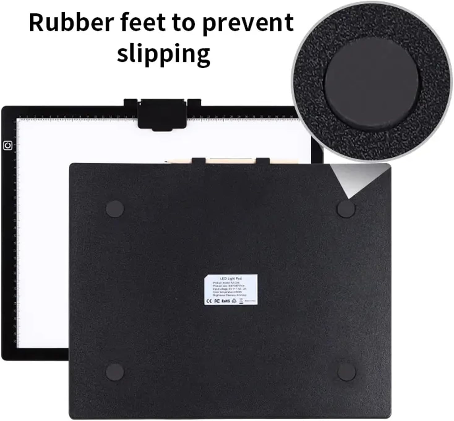 Meichoon A3 LED Magnetic Copy Board with Clip Sketching Light Pad USB Power Supply Electrodeless Dimming Suitable for Artists Drawing Animation Stencilling