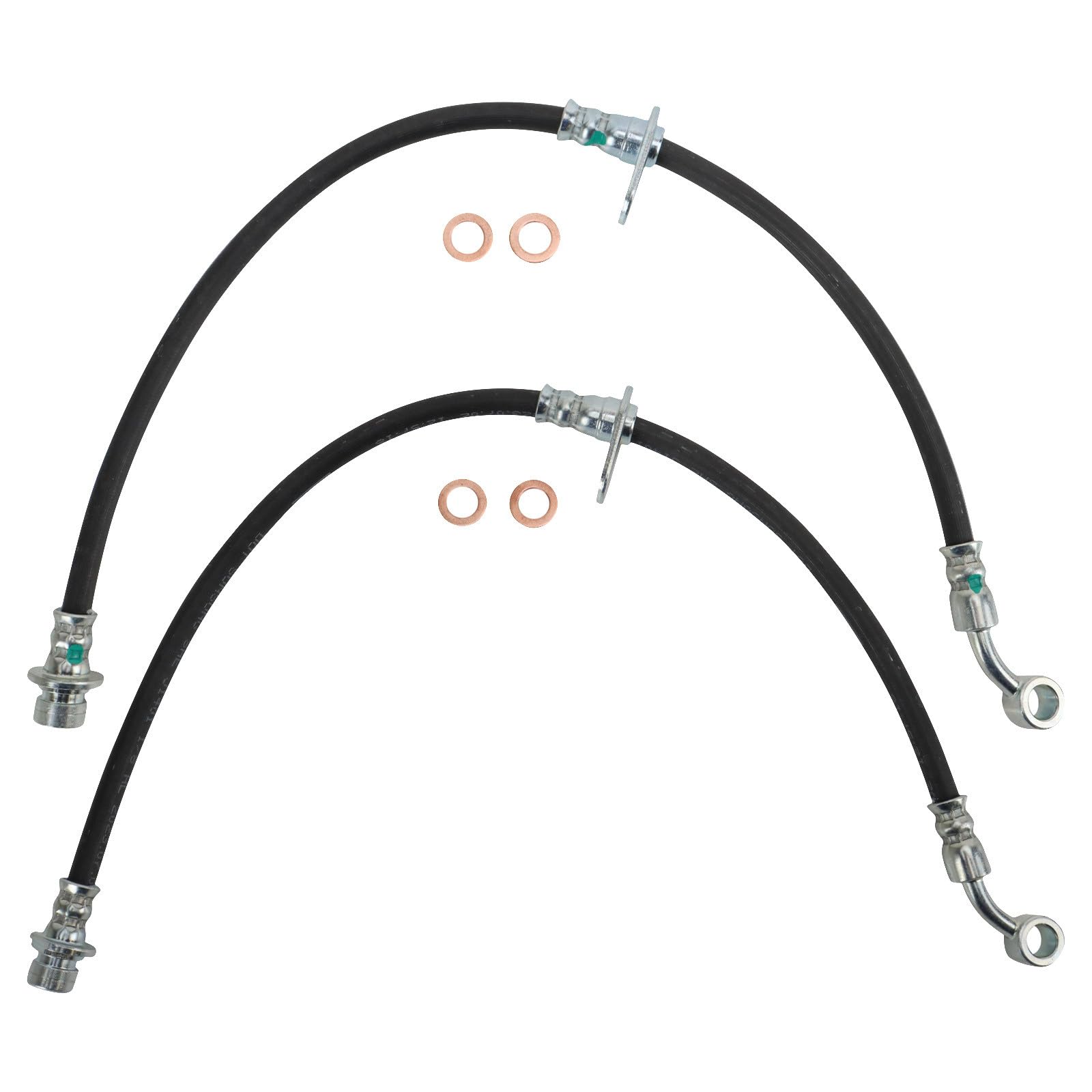 TRQ Rear Brake Hose Set