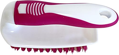 Miniatura 6 de Dependable Industries Inc. Essentials Cepillo de limpieza cómodo con agarre de goma y cerdas rígidas flexibles resistentes para baño, ducha,